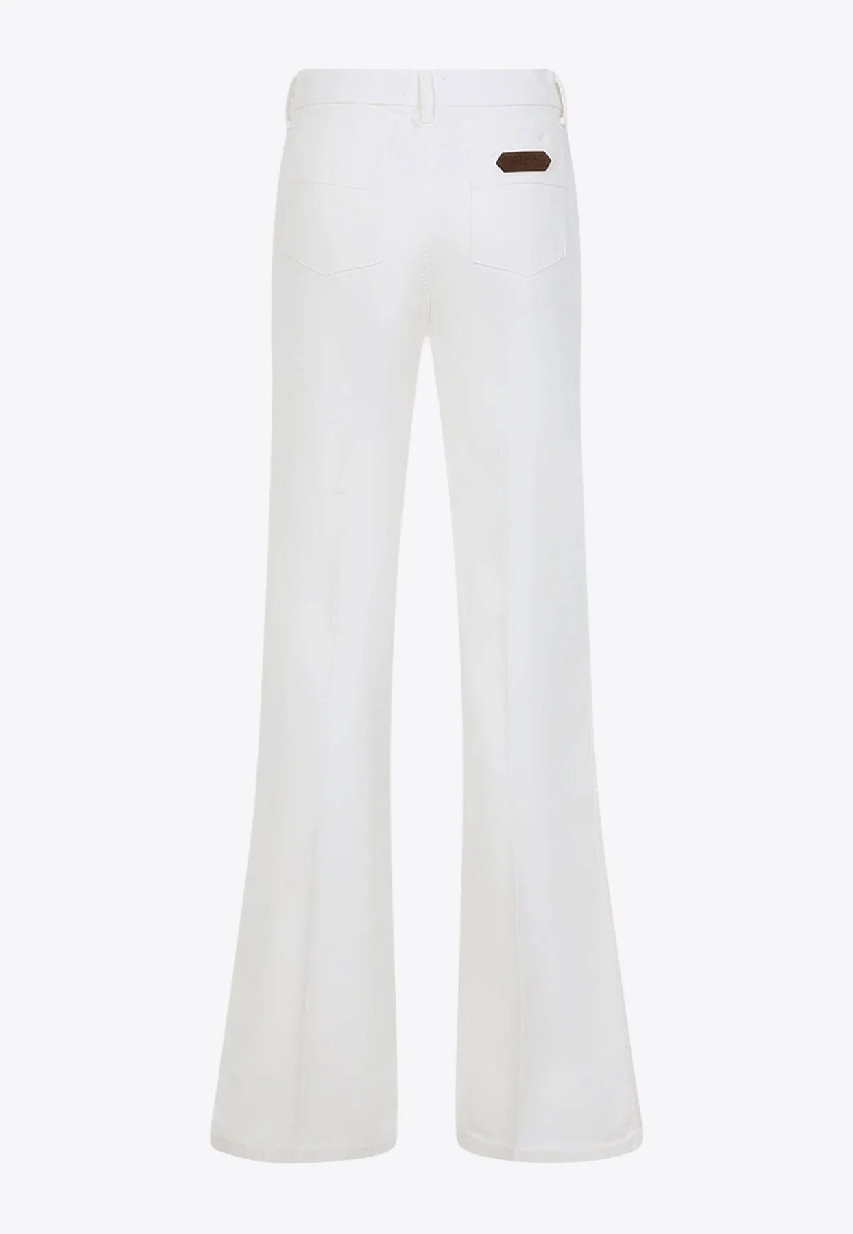 Logo-Patch Flared Pants