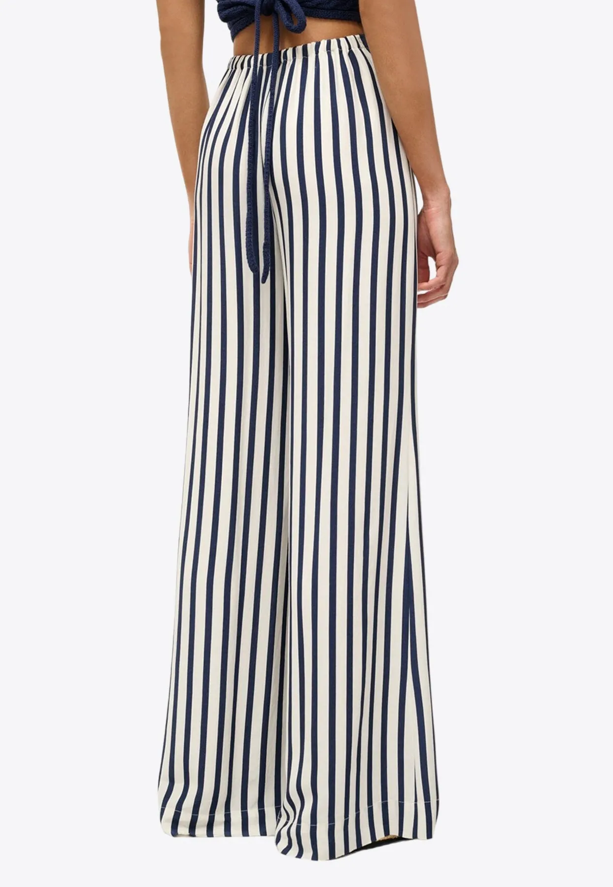 Luke Wide-Leg Stripe Pants