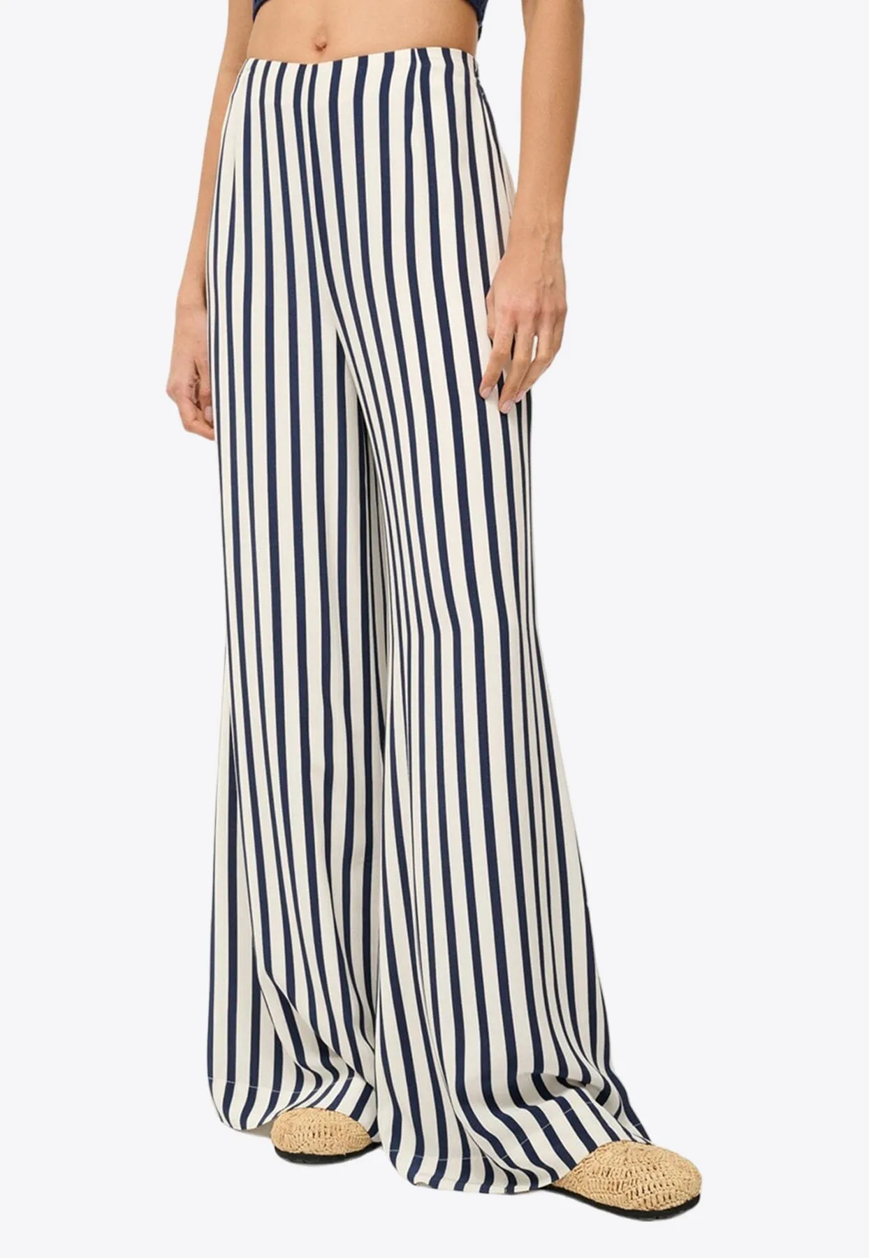 Luke Wide-Leg Stripe Pants