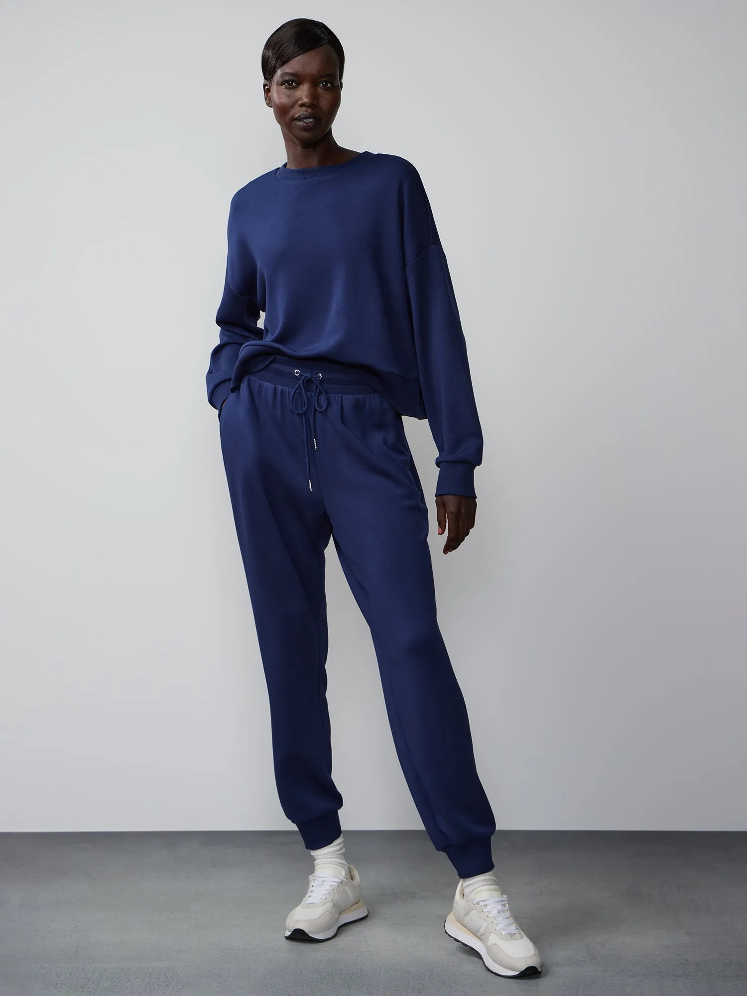Luxe Scuba Crew Neck Sweatshirt