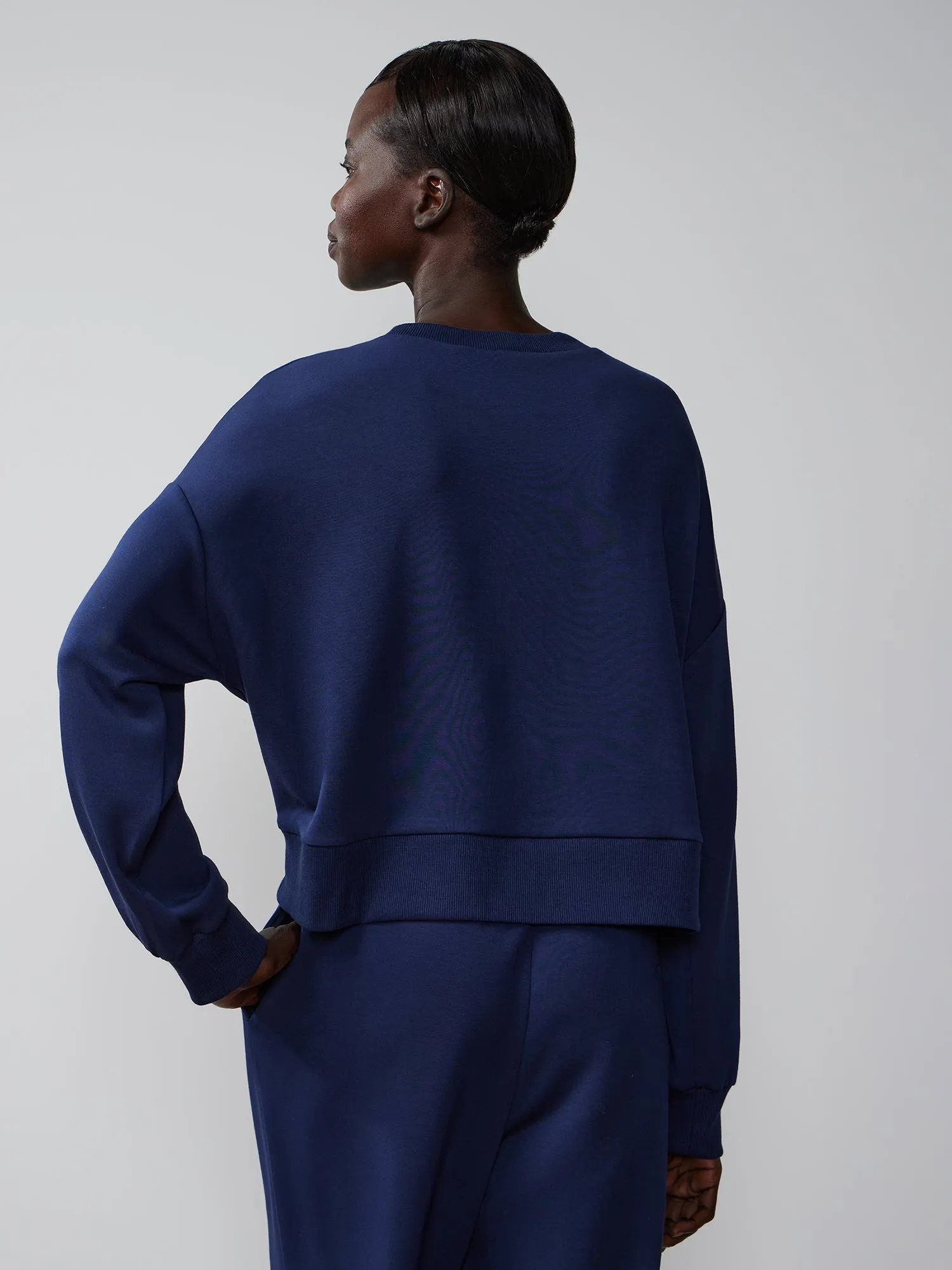Luxe Scuba Crew Neck Sweatshirt