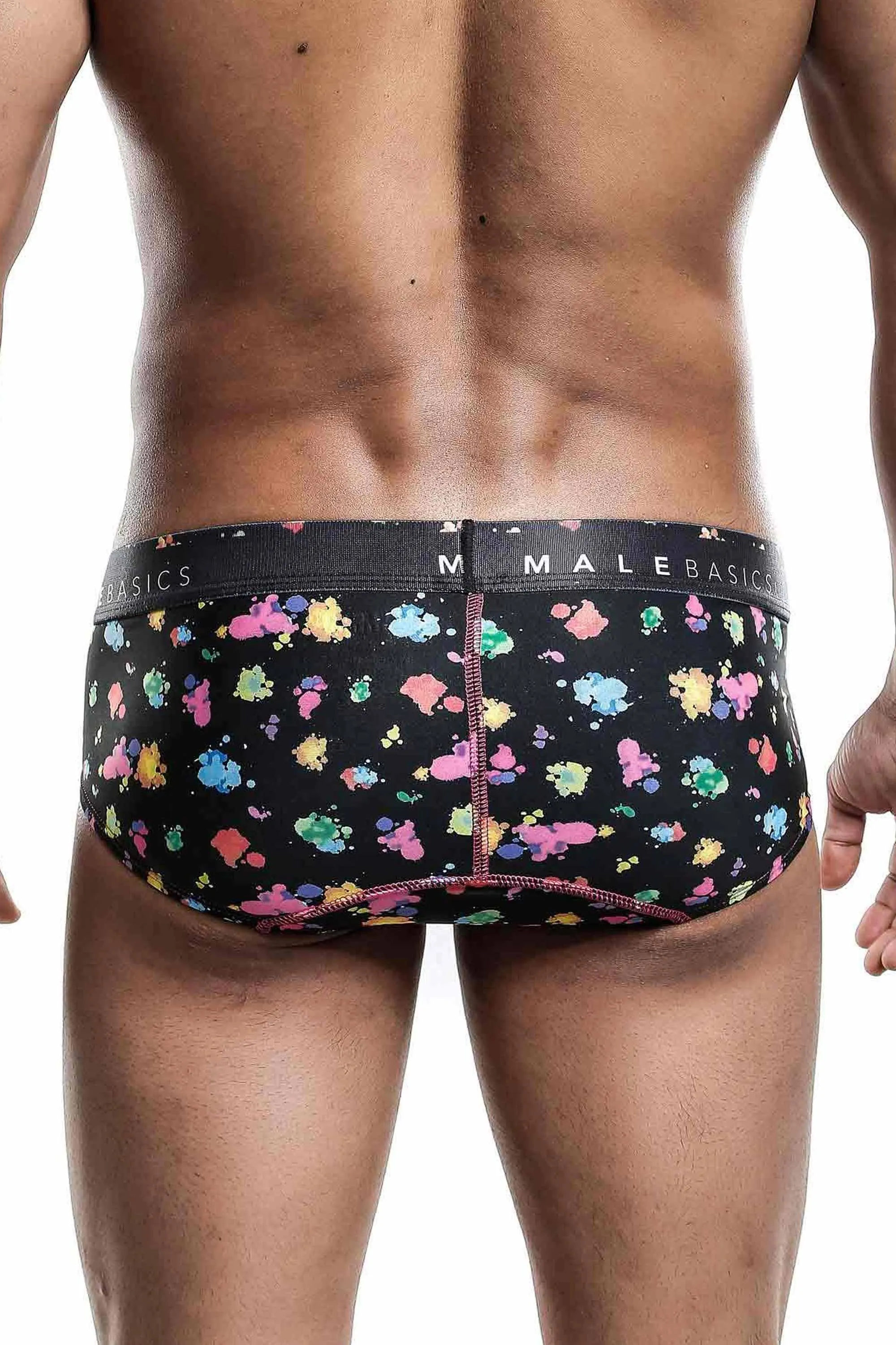 Malebasics New Hipster Brief Black Splash