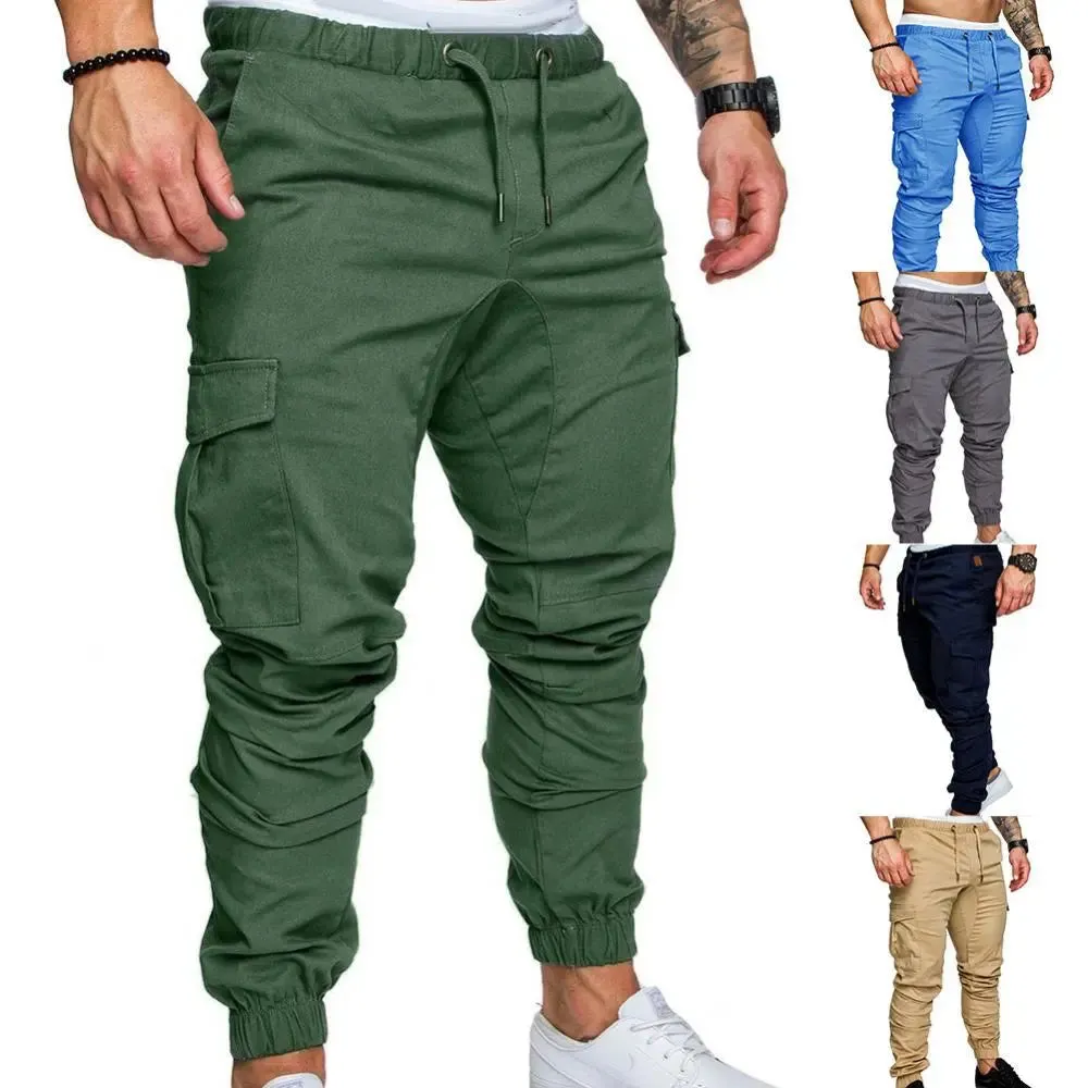 Men's Casual Jogging Pants  Pocket Pants Sports Pants