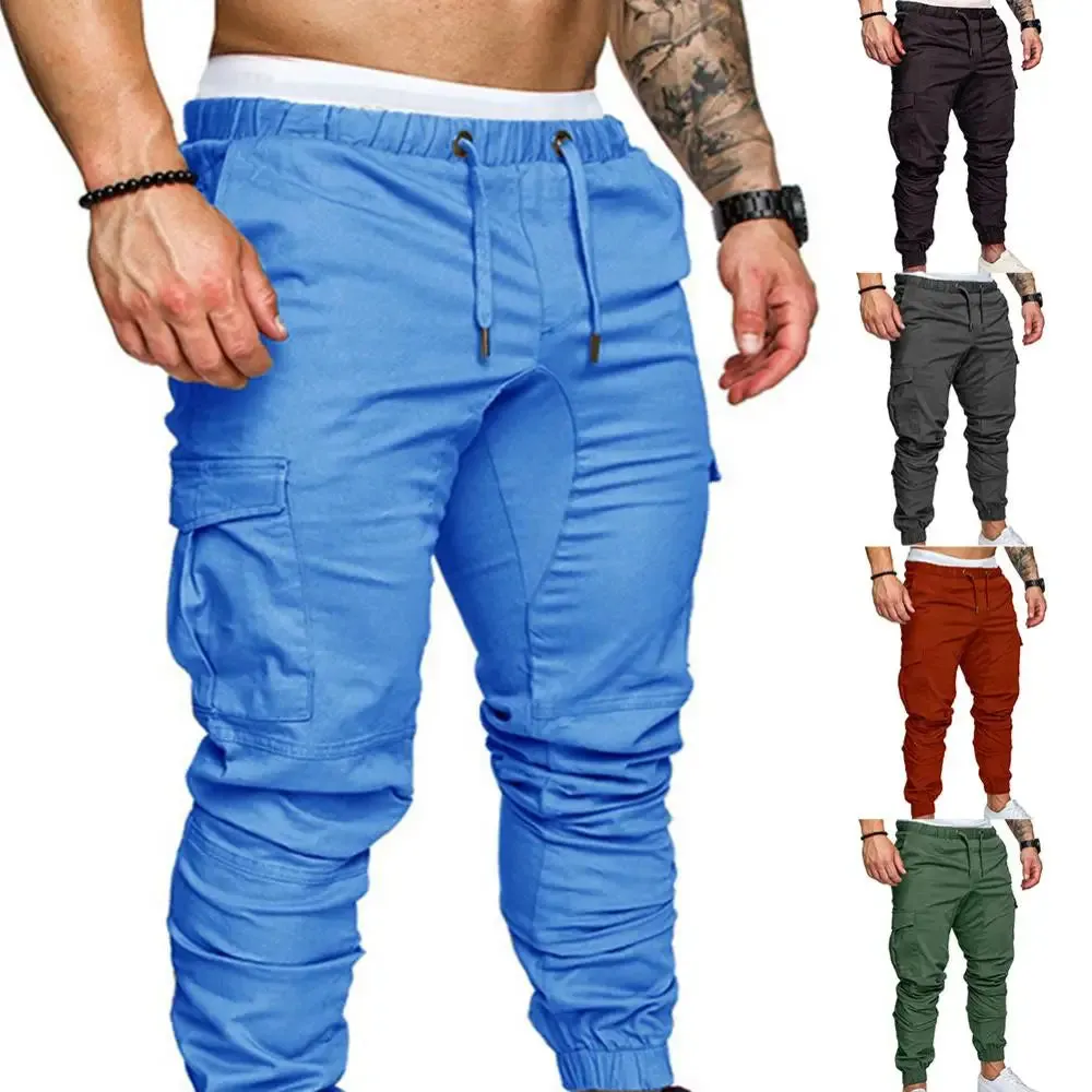 Men's Casual Jogging Pants  Pocket Pants Sports Pants