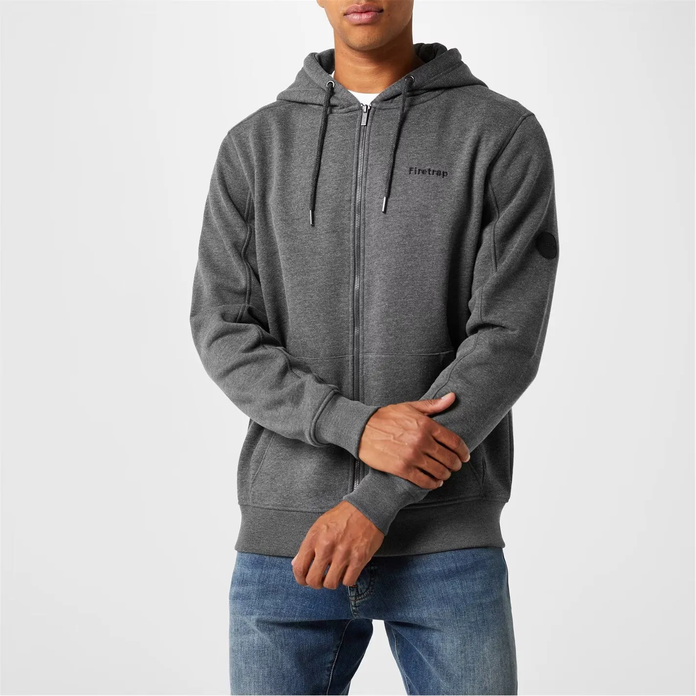 Mens Premium Zip Full Sleeve Fleece Hoodie Sweatshirt
