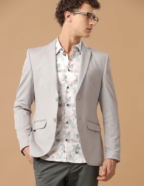 Men's Slim Fit Single Breasted Grey Formal Blazer