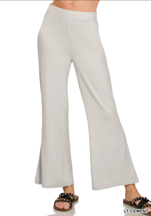 Miles Away Flared Elastic Waisted Pants