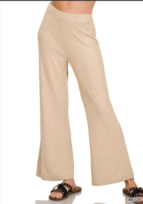 Miles Away Flared Elastic Waisted Pants