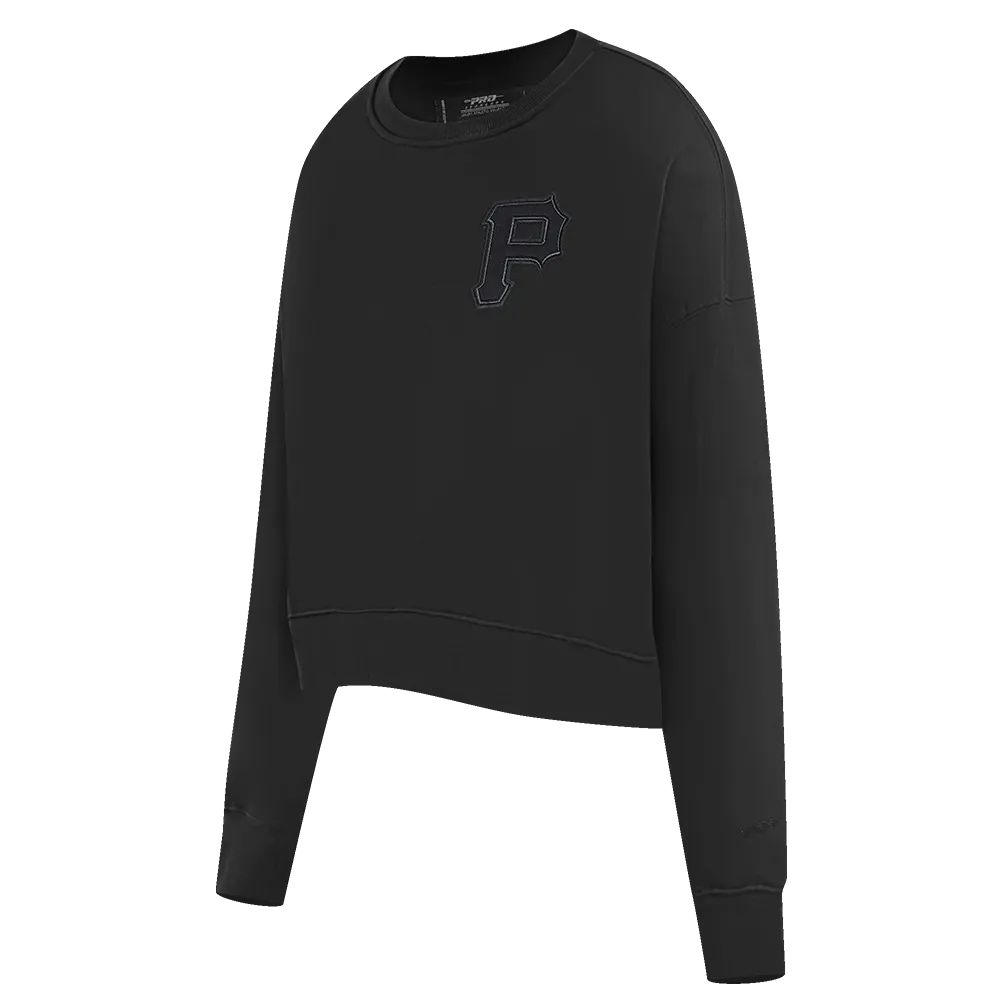 MLB PITTSBURGH PIRATES NEUTRAL WOMEN'S CREWNECK (BLACK)