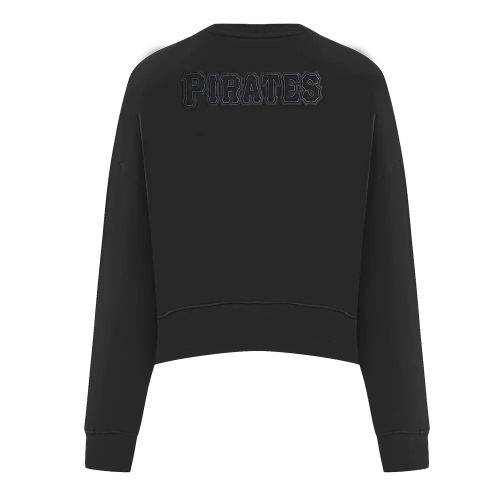 MLB PITTSBURGH PIRATES NEUTRAL WOMEN'S CREWNECK (BLACK)