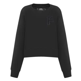 MLB PITTSBURGH PIRATES NEUTRAL WOMEN'S CREWNECK (BLACK)