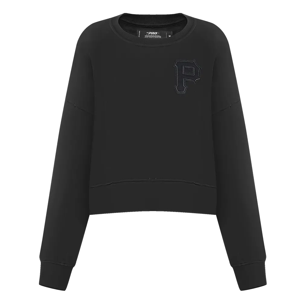 MLB PITTSBURGH PIRATES NEUTRAL WOMEN'S CREWNECK (BLACK)