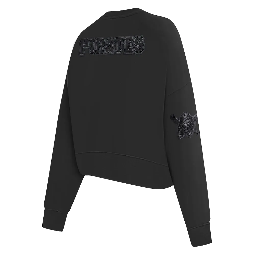 MLB PITTSBURGH PIRATES NEUTRAL WOMEN'S CREWNECK (BLACK)