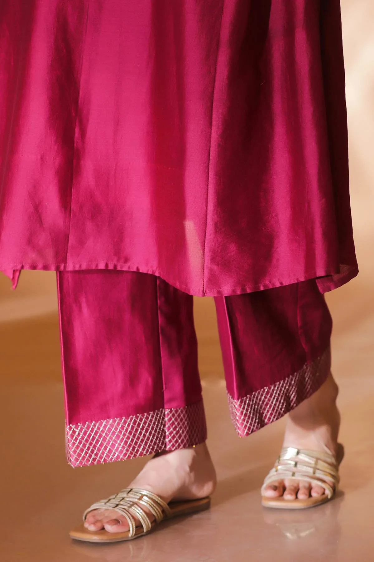 Mulberry Smocked Kurta Set
