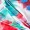 Multi Tie Dye Printed One Shoulder Knot Skirt Midi Dress