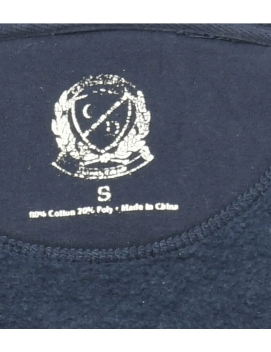 Navy Cougars Printed Hoodie - S