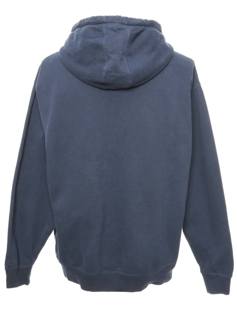 Navy Cougars Printed Hoodie - S