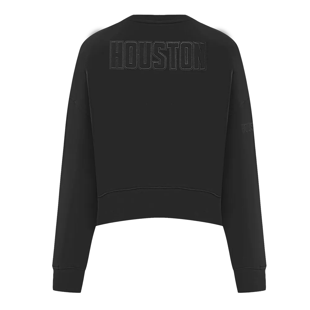 NBA HOUSTON ROCKETS NEUTRAL WOMEN'S CREWNECK (BLACK)