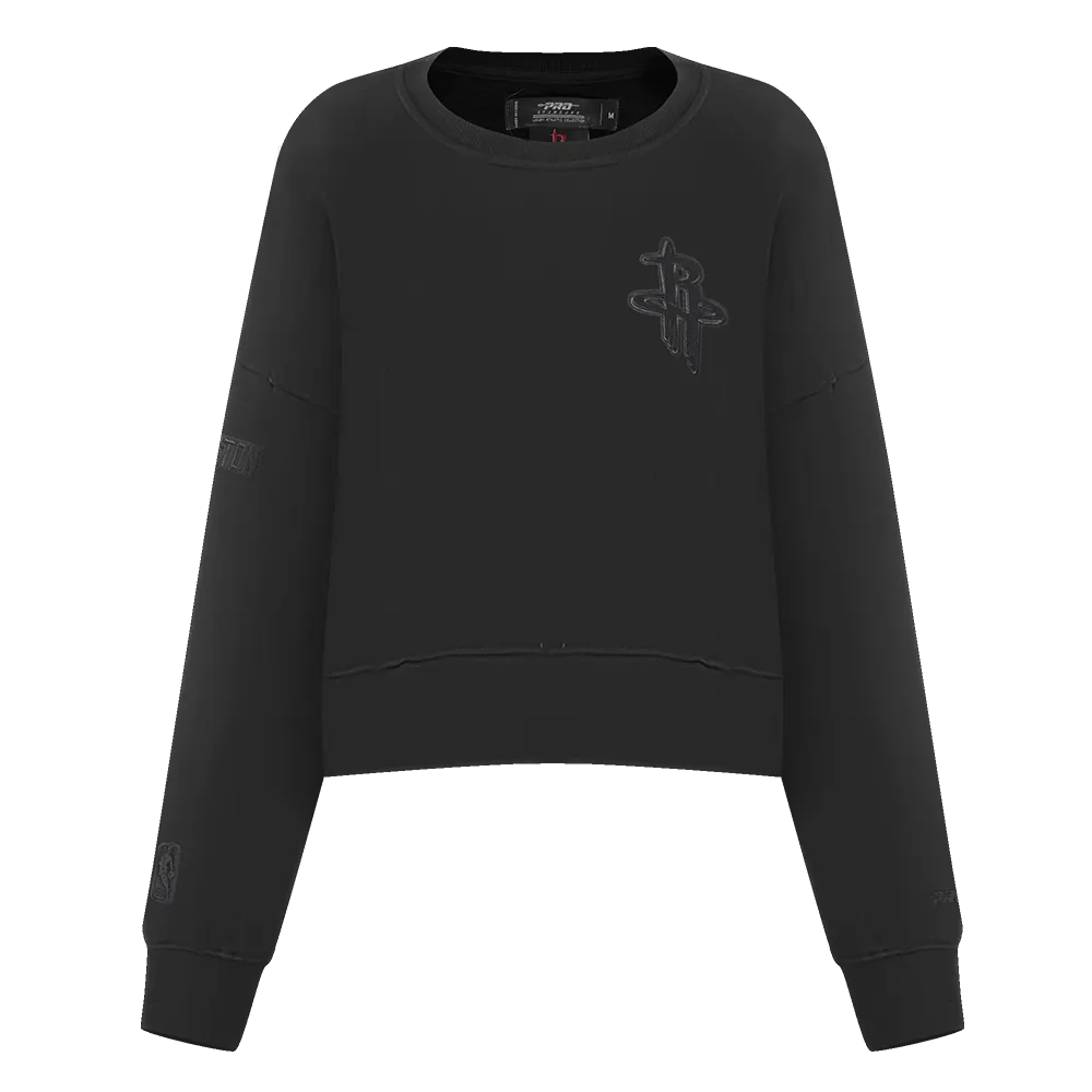 NBA HOUSTON ROCKETS NEUTRAL WOMEN'S CREWNECK (BLACK)