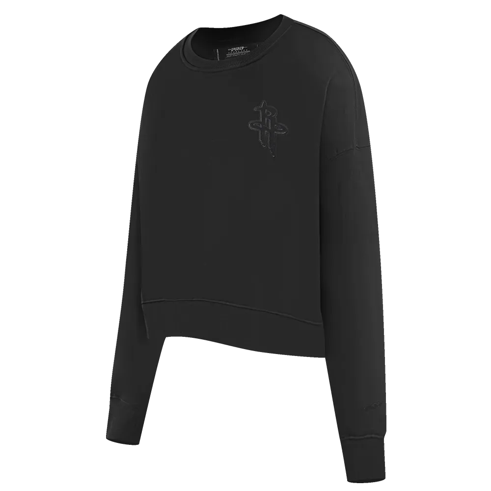 NBA HOUSTON ROCKETS NEUTRAL WOMEN'S CREWNECK (BLACK)