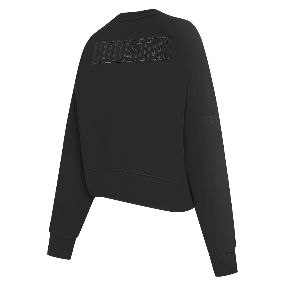 NBA HOUSTON ROCKETS NEUTRAL WOMEN'S CREWNECK (BLACK)