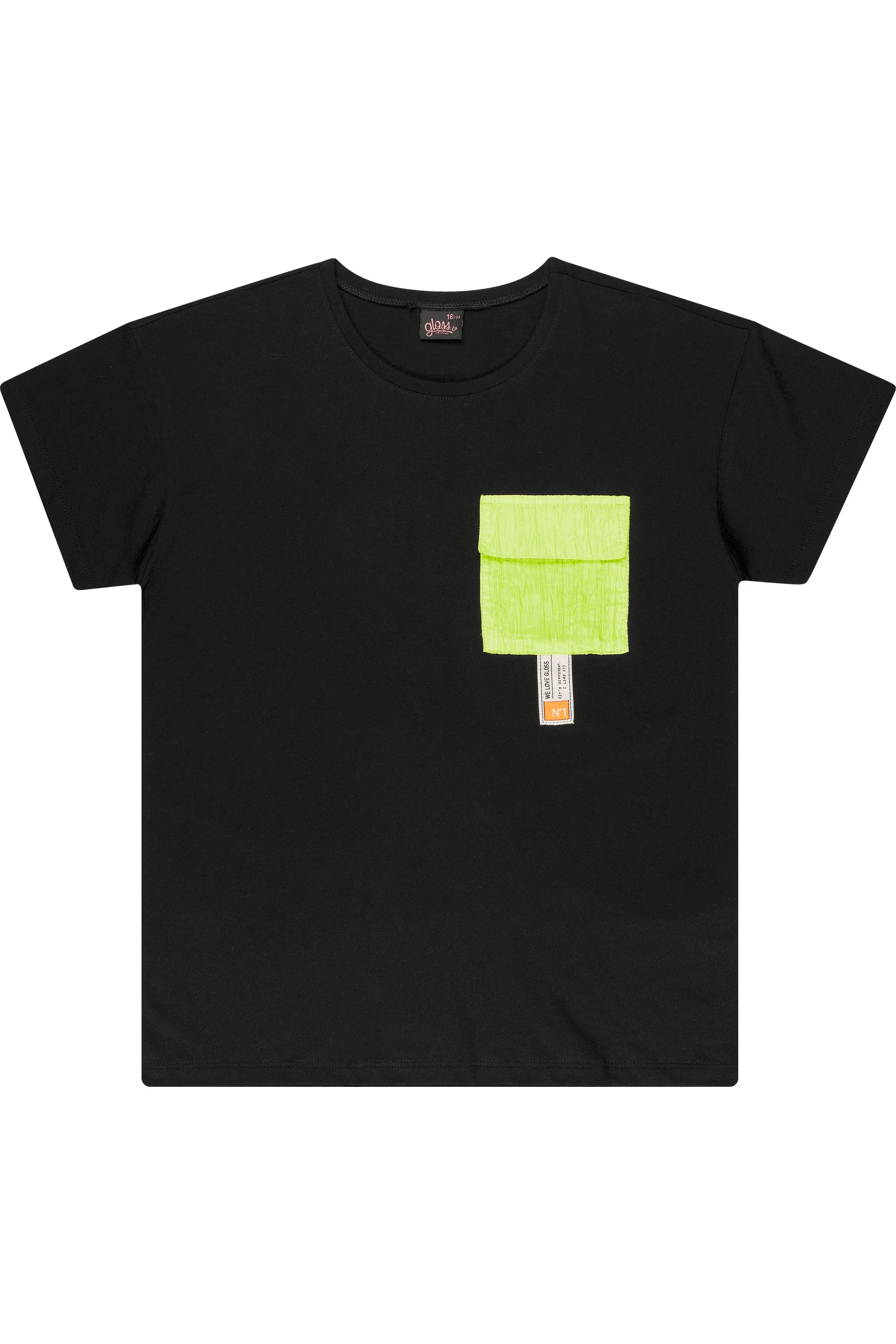 Neon Pocket Tee & Sweat Skirt