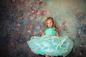 New "Fluttering Mint" -  Petal Length dress ( 4 Year - Petite 5 Year)
