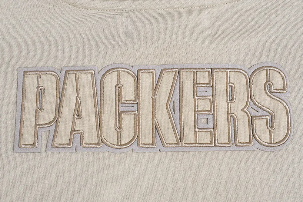 NFL GREEN BAY PACKERS NEUTRAL WOMEN'S CREWNECK (TAUPE)