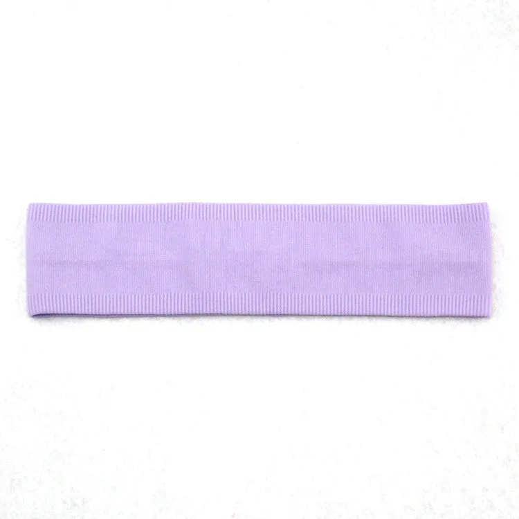 Non-slip Sports Antiperspirant Headband Nylon Monochromatic Headband Headwear
