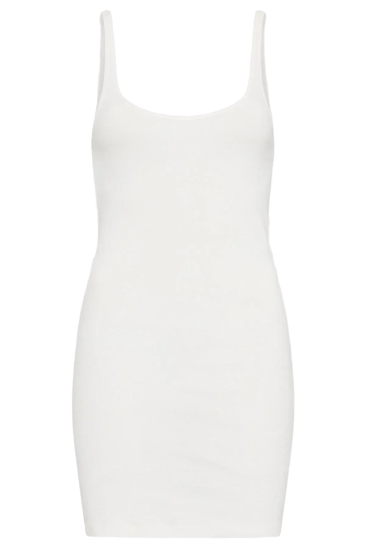 Organic Cotton Slip Dress - White