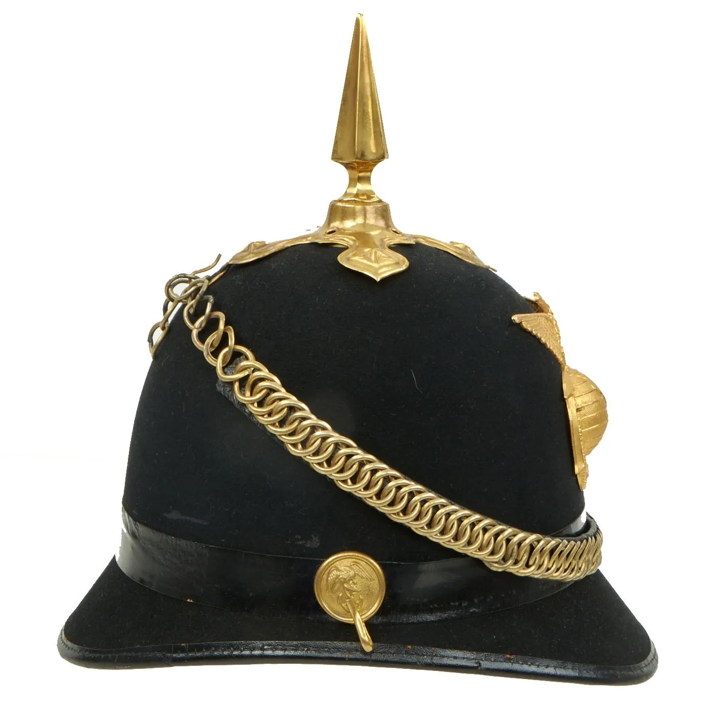 Original U.S. Spanish American War  Marine Corps Officer 1899 Dated M1890 Spiked Helmet