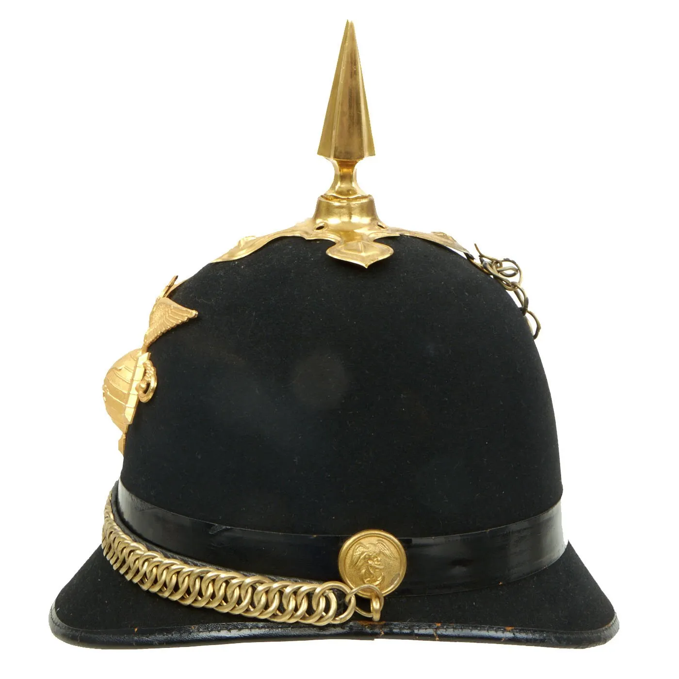 Original U.S. Spanish American War  Marine Corps Officer 1899 Dated M1890 Spiked Helmet