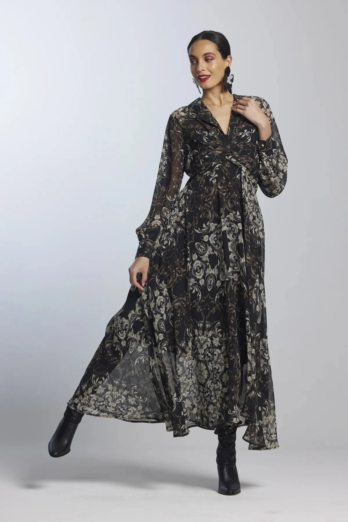 Paula Ryan Venezia Chiffon Crossover Dress
