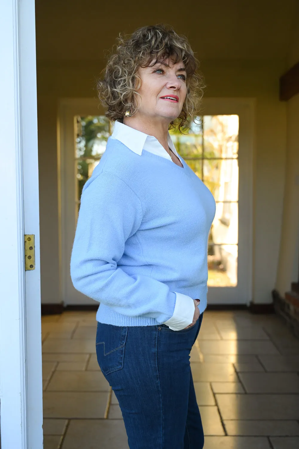 Petite 2 in 1 Knit Jumper | Blue
