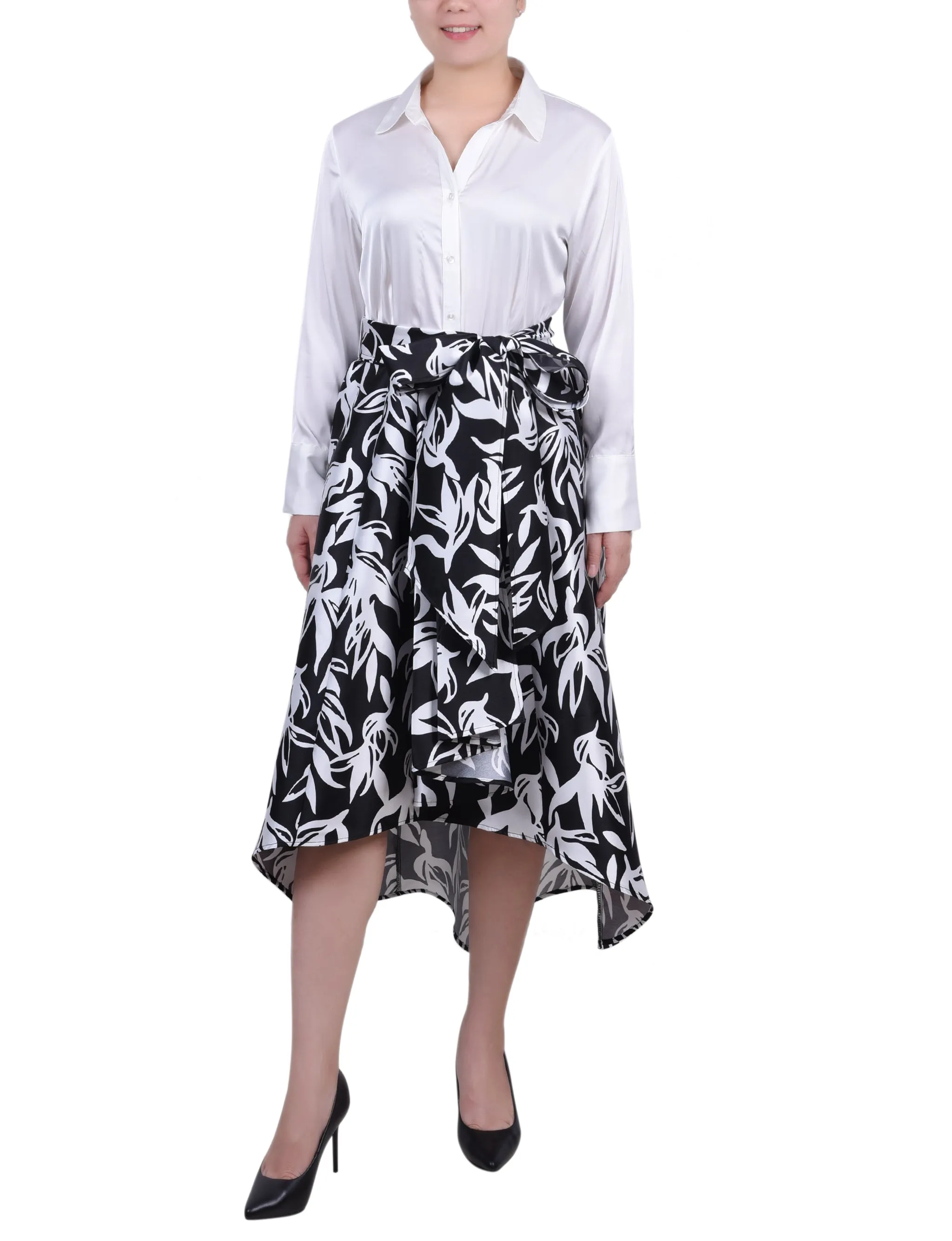 Petite Satin/Mikado Dress