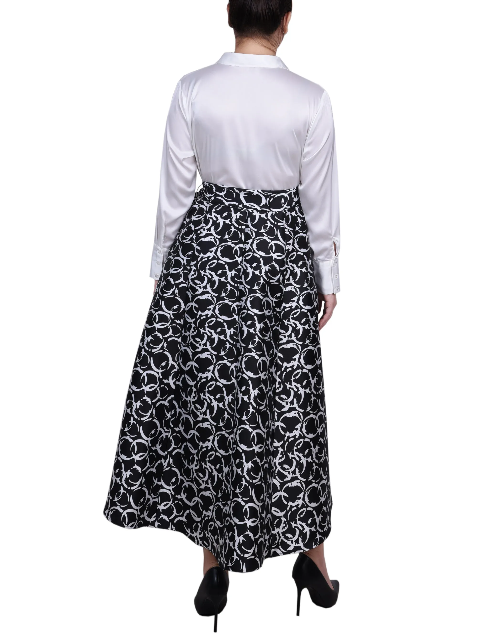 Petite Satin/Mikado Dress