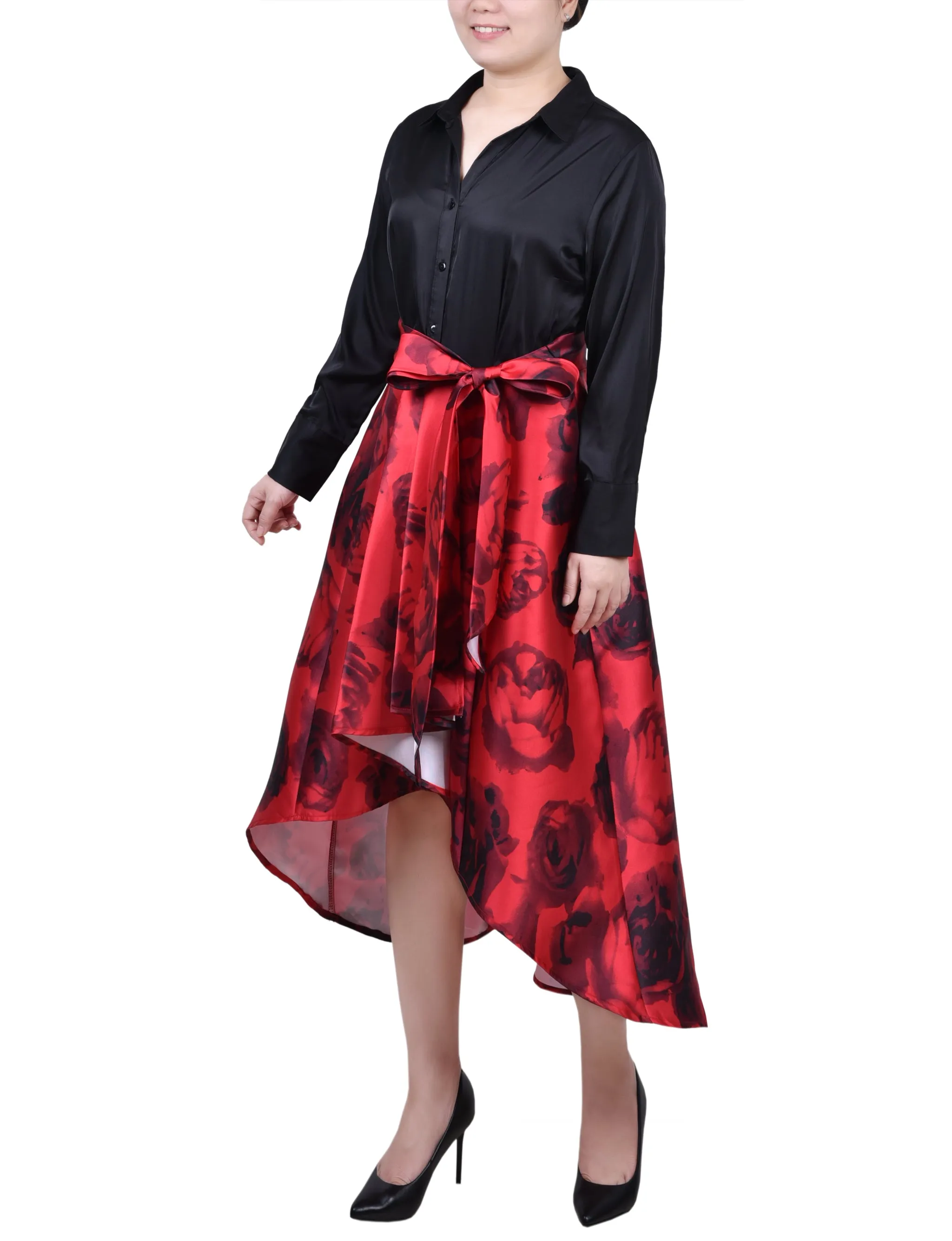 Petite Satin/Mikado Dress