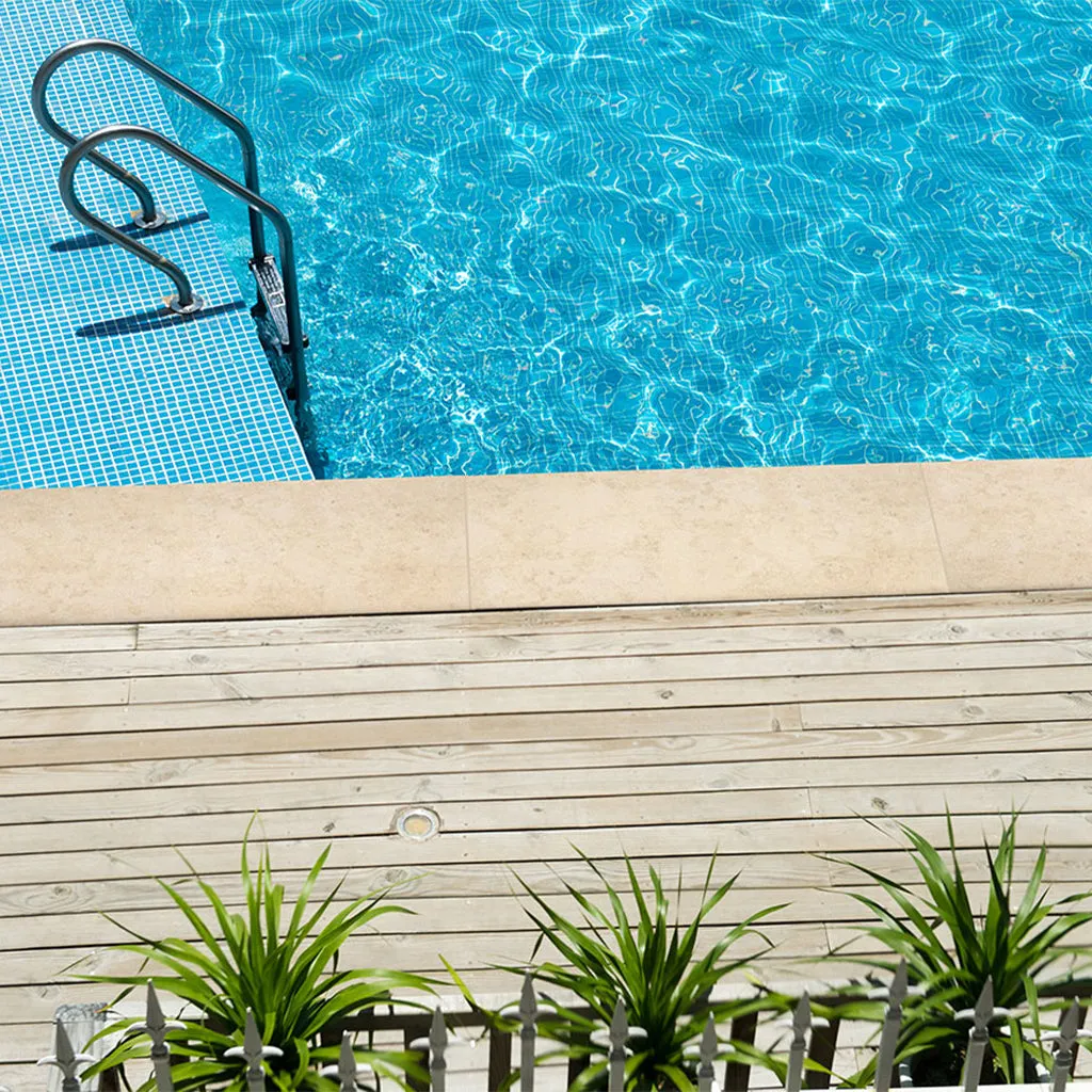 Petra Beige, 13" x 24" - 2CM Porcelain Pool Coping