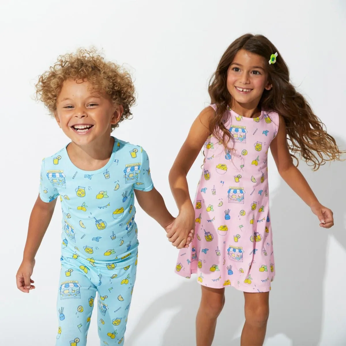 Pink Lemonade Bamboo Girls' Sleeveless Dress