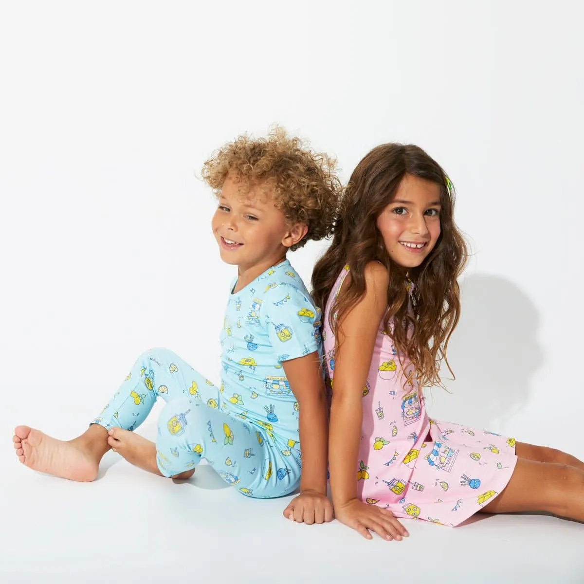 Pink Lemonade Bamboo Girls' Sleeveless Dress