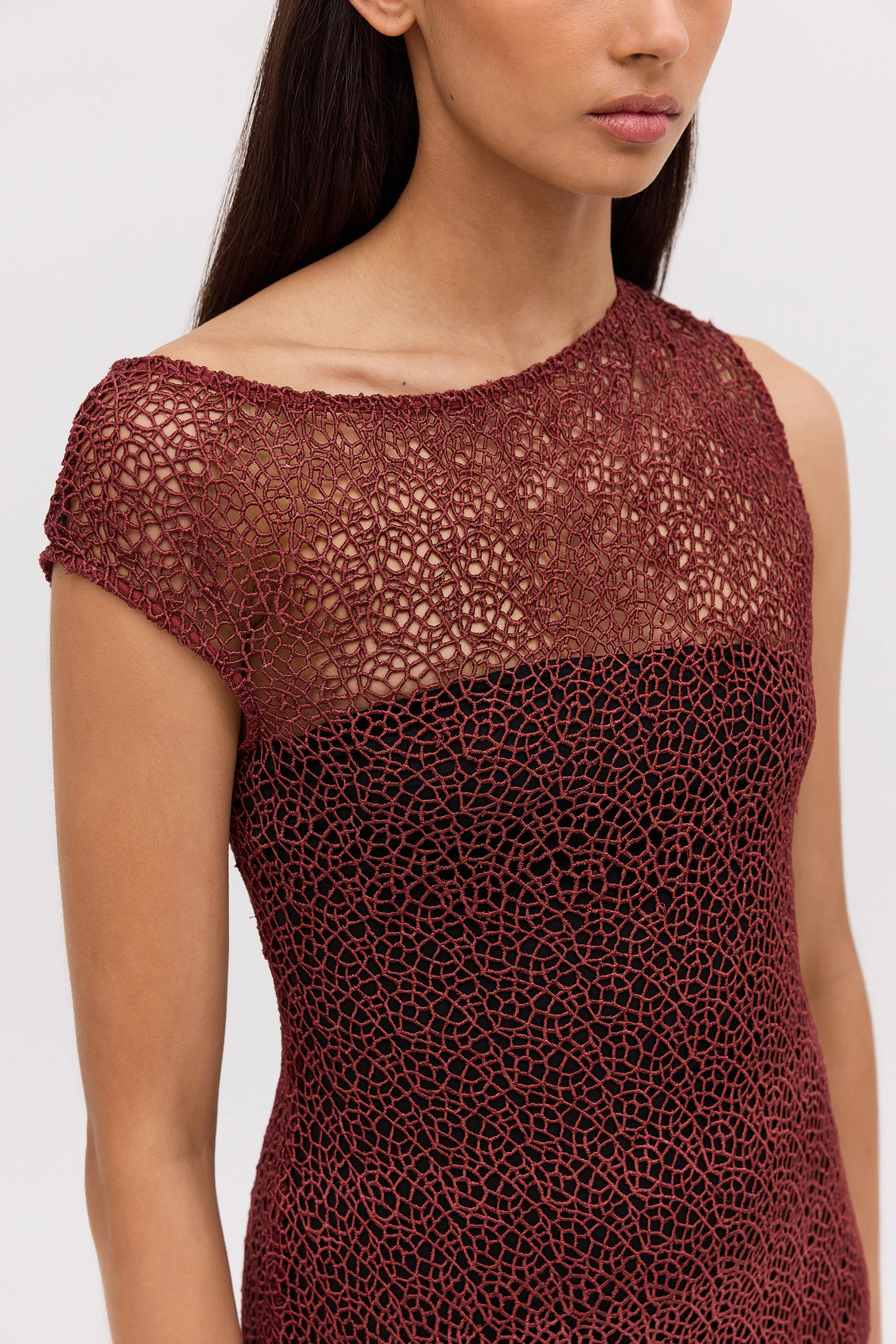 PLUM LACE SERENE DRESS