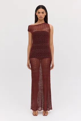 PLUM LACE SERENE DRESS