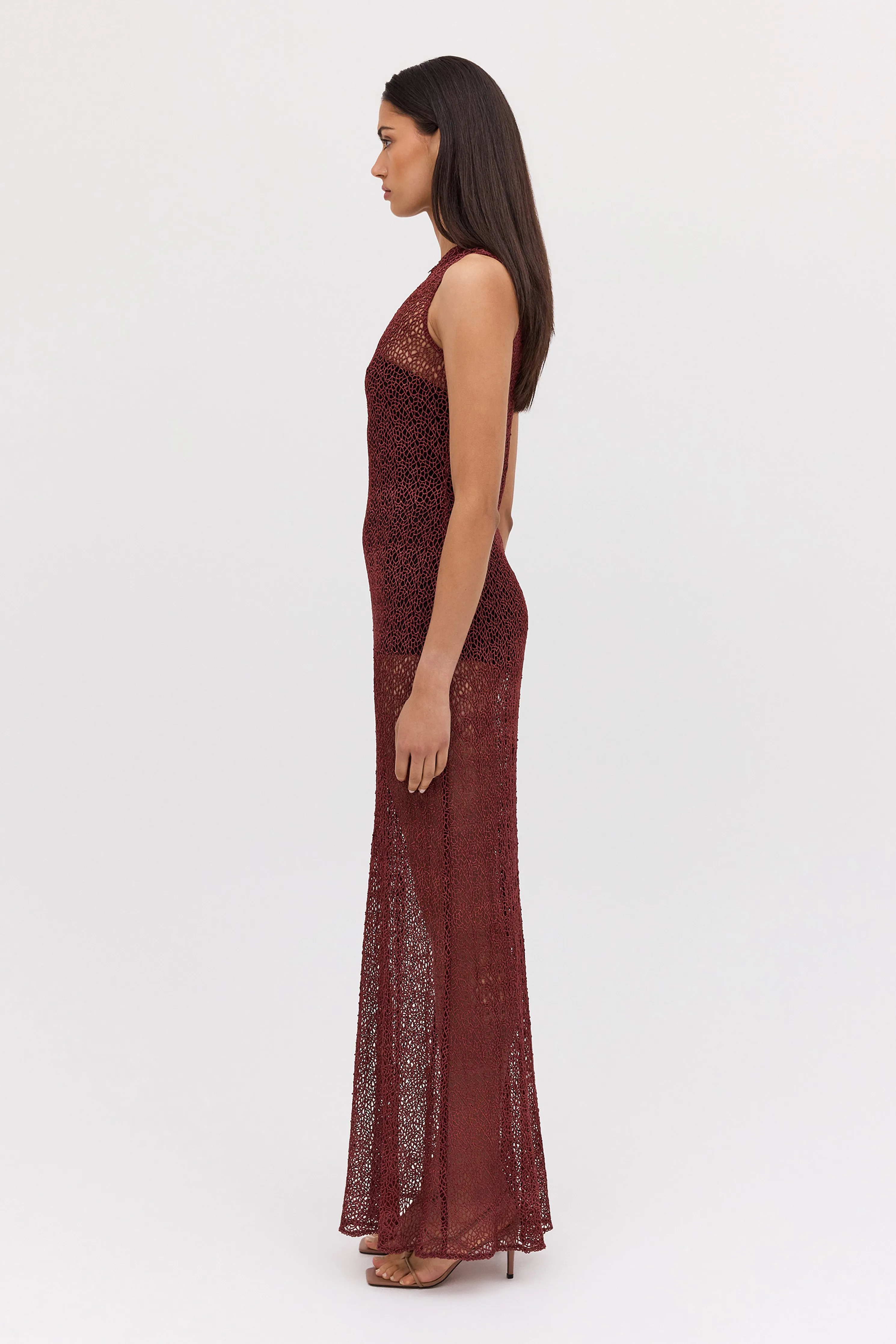 PLUM LACE SERENE DRESS