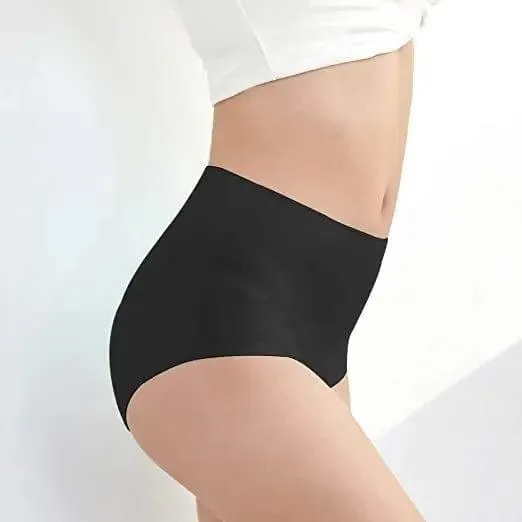 Plus Size No Show High Waist Underwear Print 5 Pack