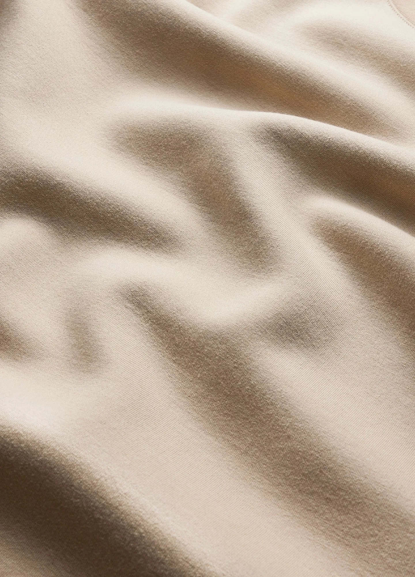 Pocketed Neoprene Sweatshirt Sand