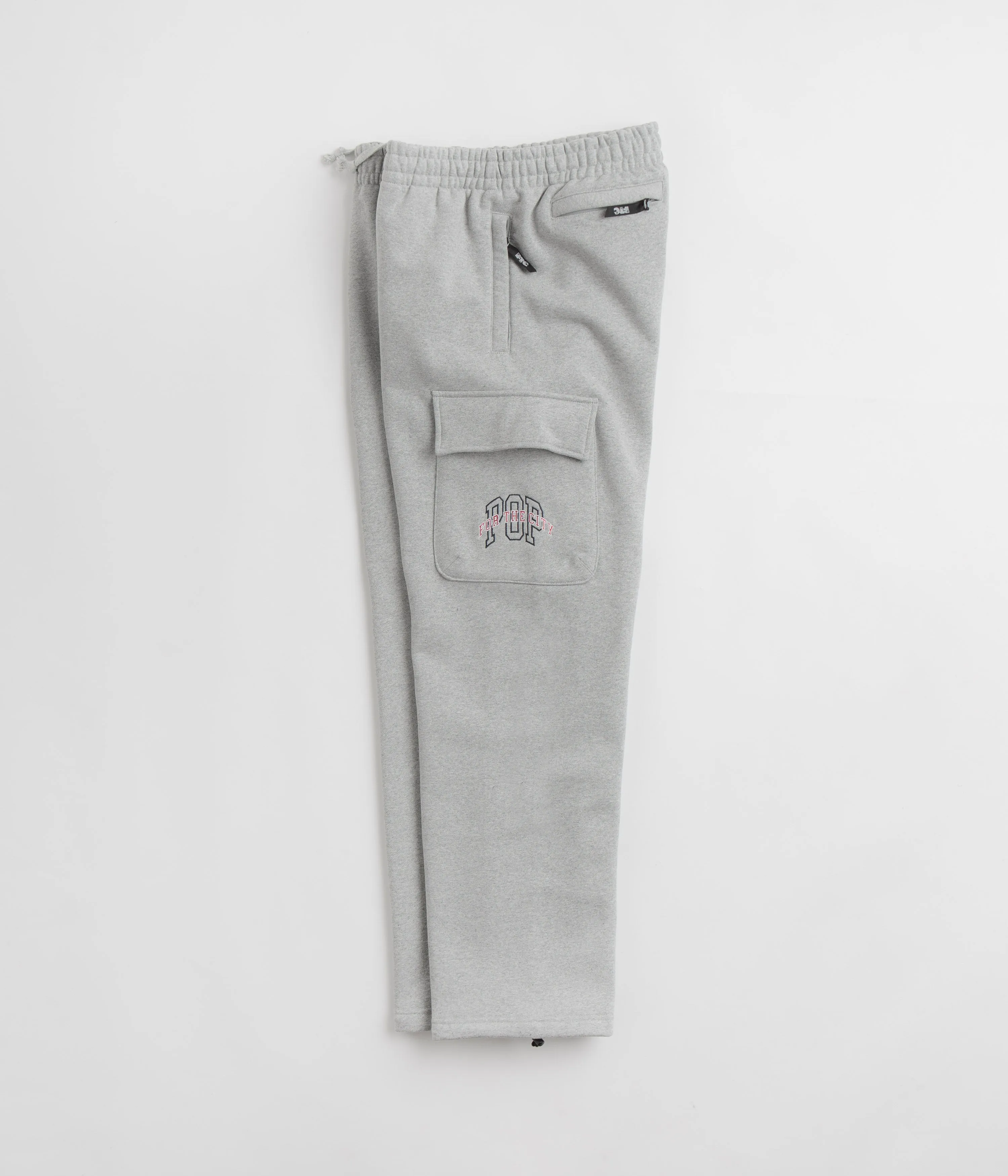 Pop Trading Company x FTC Cargo Sweatpants - Heather Grey
