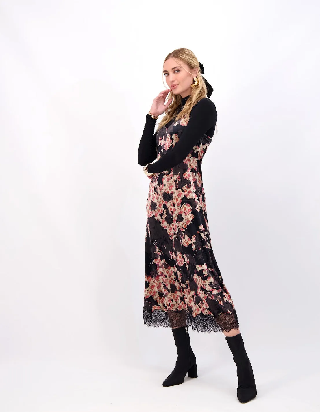 Poppy Lace Slip Dress