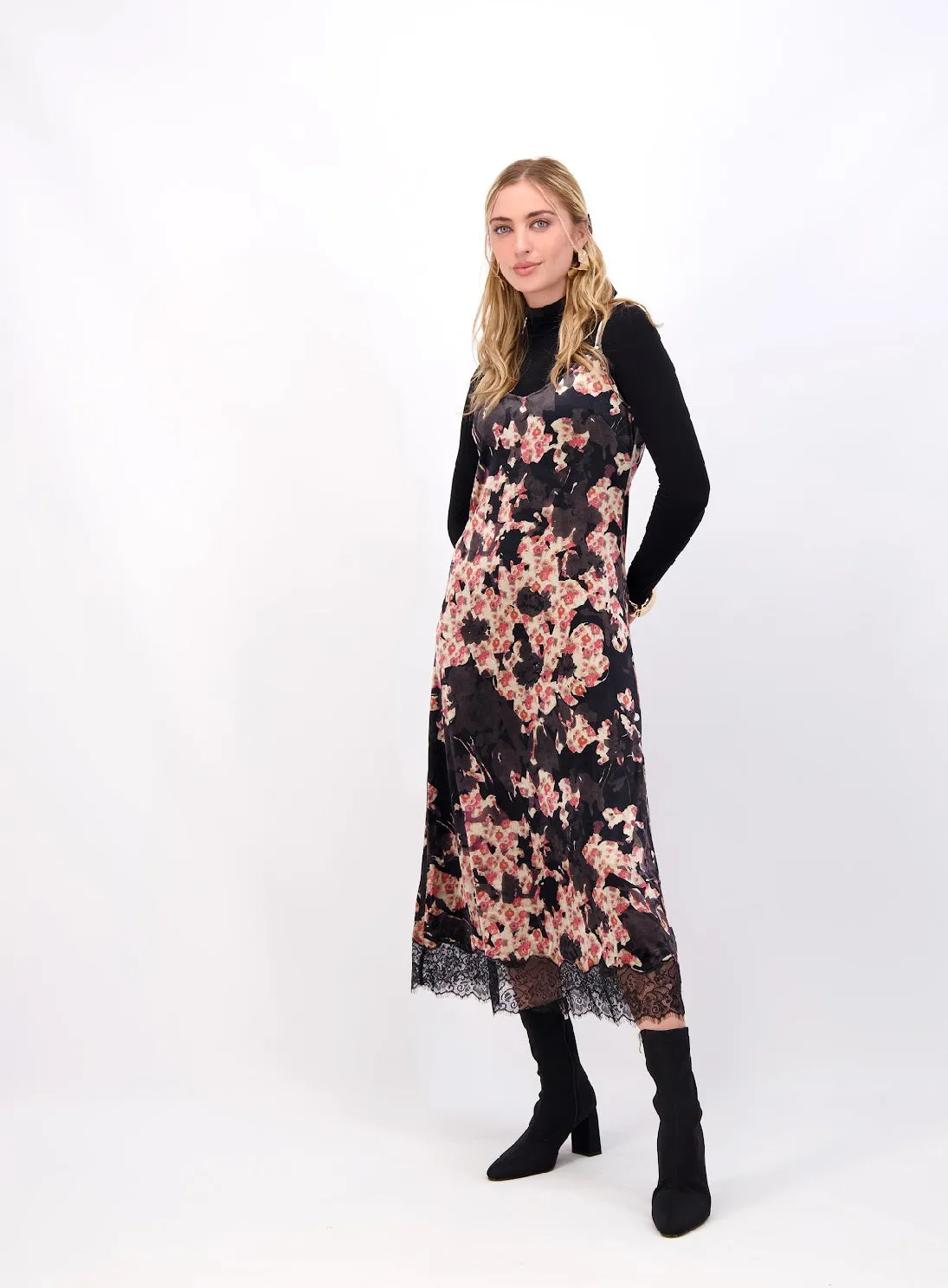 Poppy Lace Slip Dress