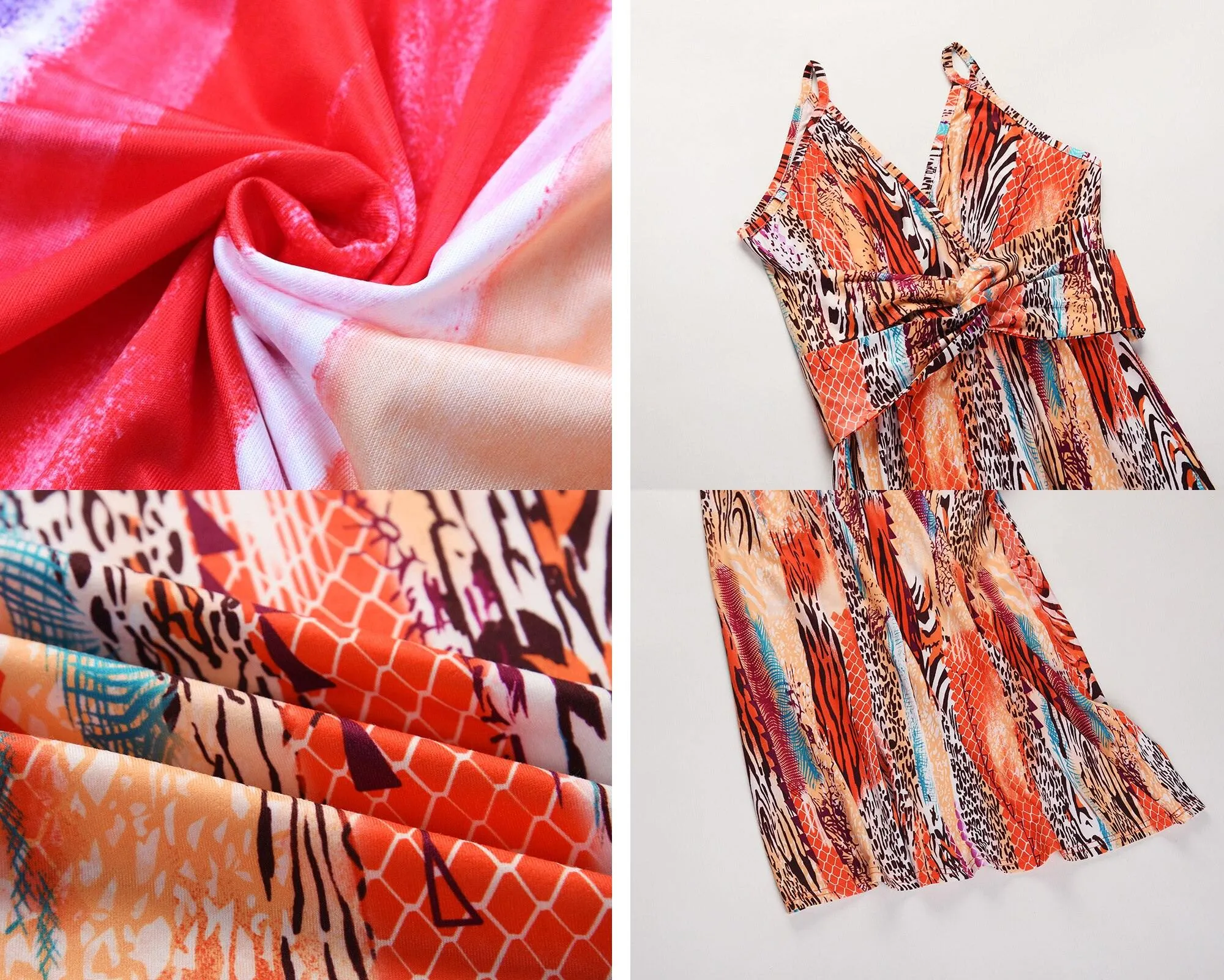 Printed Floral Long Boho Beach Dress