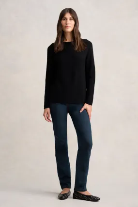 Purl Cotton Jumper - Black